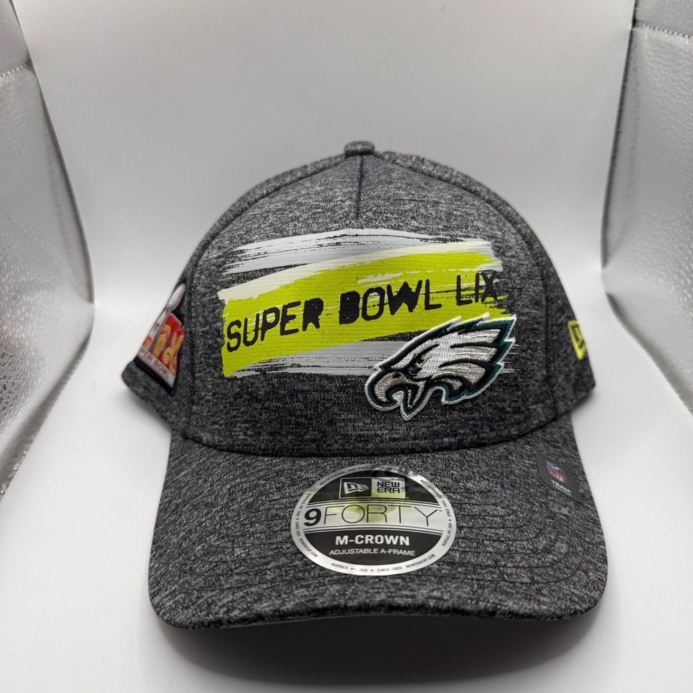 New Era 9FORTY Philadelphia Eagles Super Bowl LIX Hat Heather Gray Snapbackโ Cap